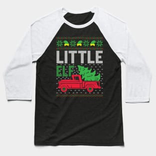 Little Elf ugly christmas sweater Baseball T-Shirt